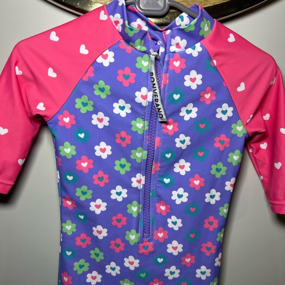 5 For $30 Floral Kids Rashguard in Pink and Blue - Picture 10 of 10